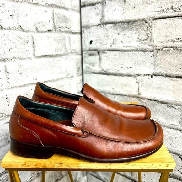 Bacco Bucci Other - Bacco Bucci Brown Leather Slip On Loafer
